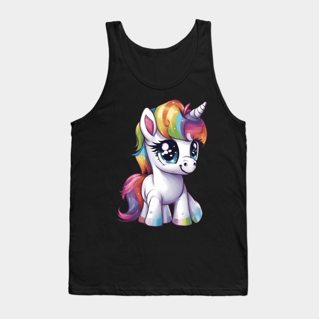 Baby Rainbow Unicorn Tank Top by animegirlnft